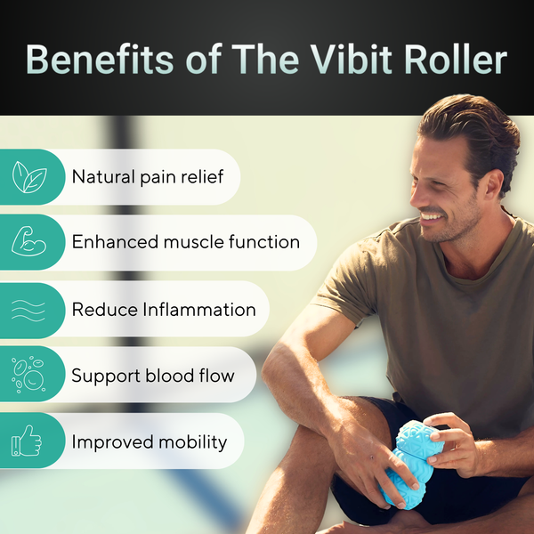 Portable Vibrating Massage Roller - Vibit ROLL 2