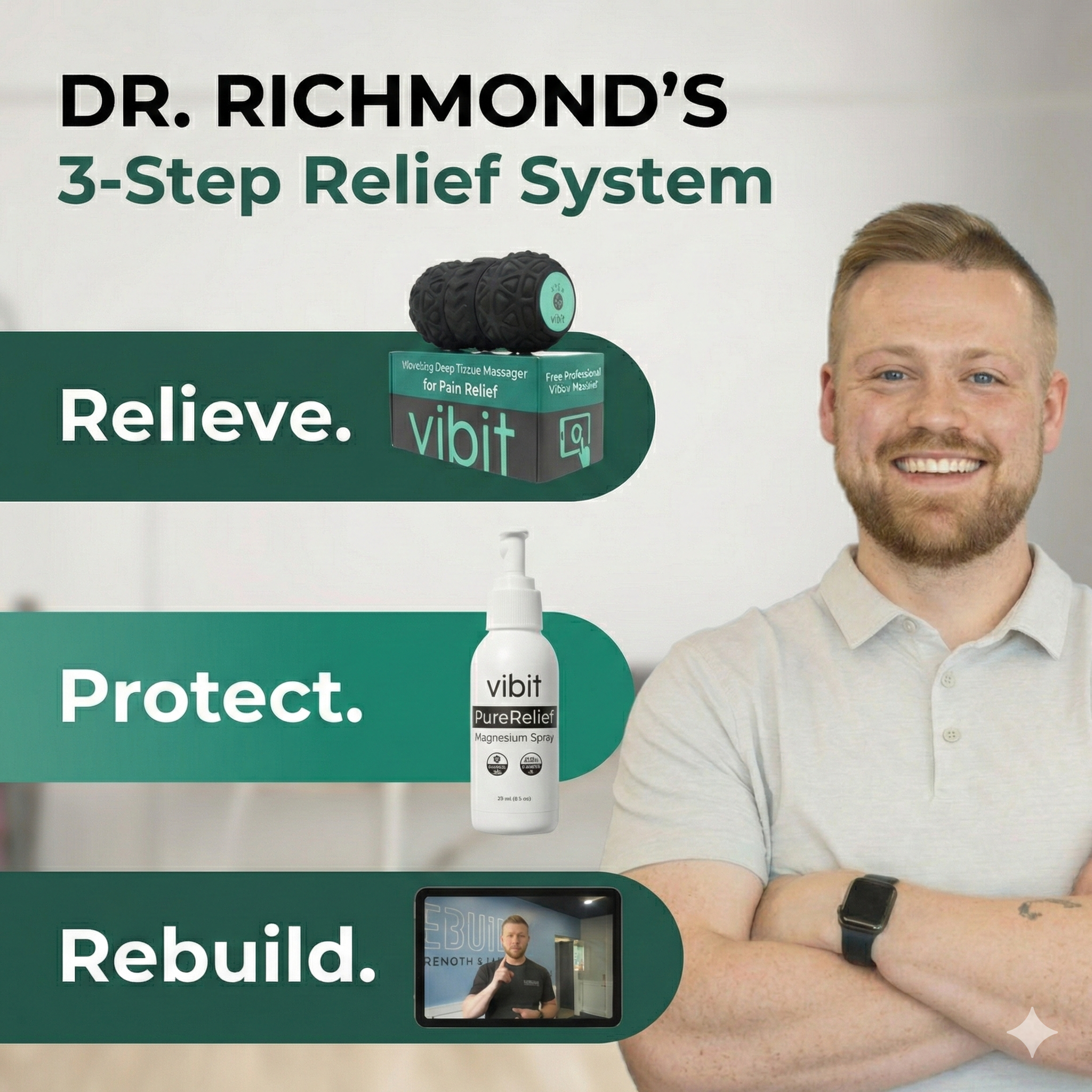 Vibit ROLL - Foot Relief Starter Pack