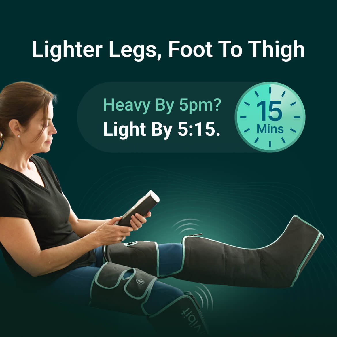 Vibit FlowBoots - Wireless Heated Compression Boots