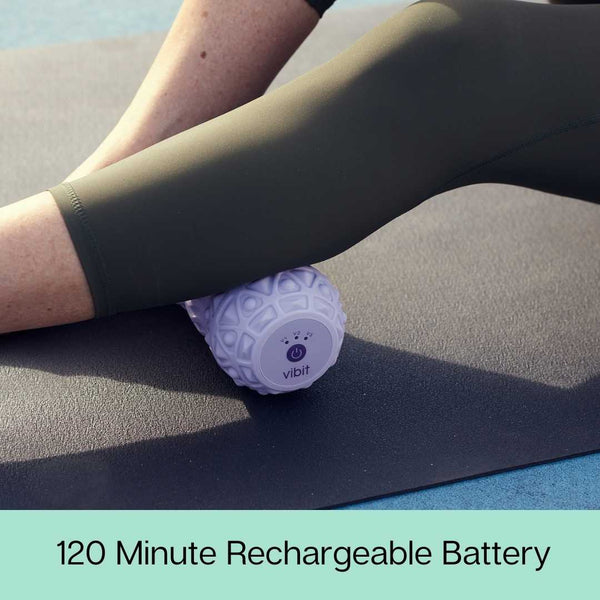 Vibit Vibrating Massage Roller - Portable Muscle Relief For Feet, Legs, Back & More (Blue) Vibrating Foam Roller Vibit Vibrating Massage Roller - Portable Muscle Relief For Feet, Legs, Back & More (Blue) Vibrating Foam Roller