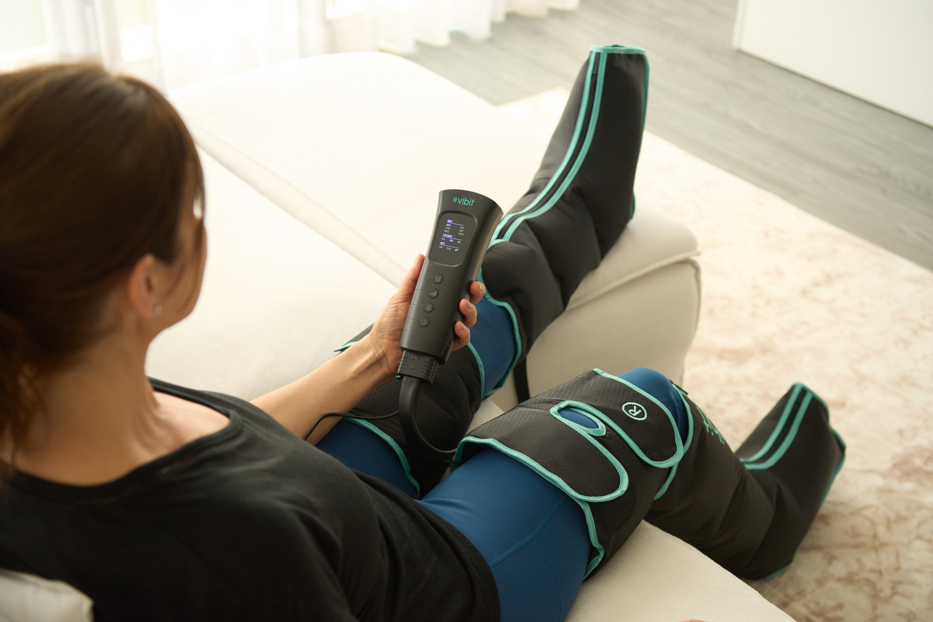 Press start on the wireless remote — one button